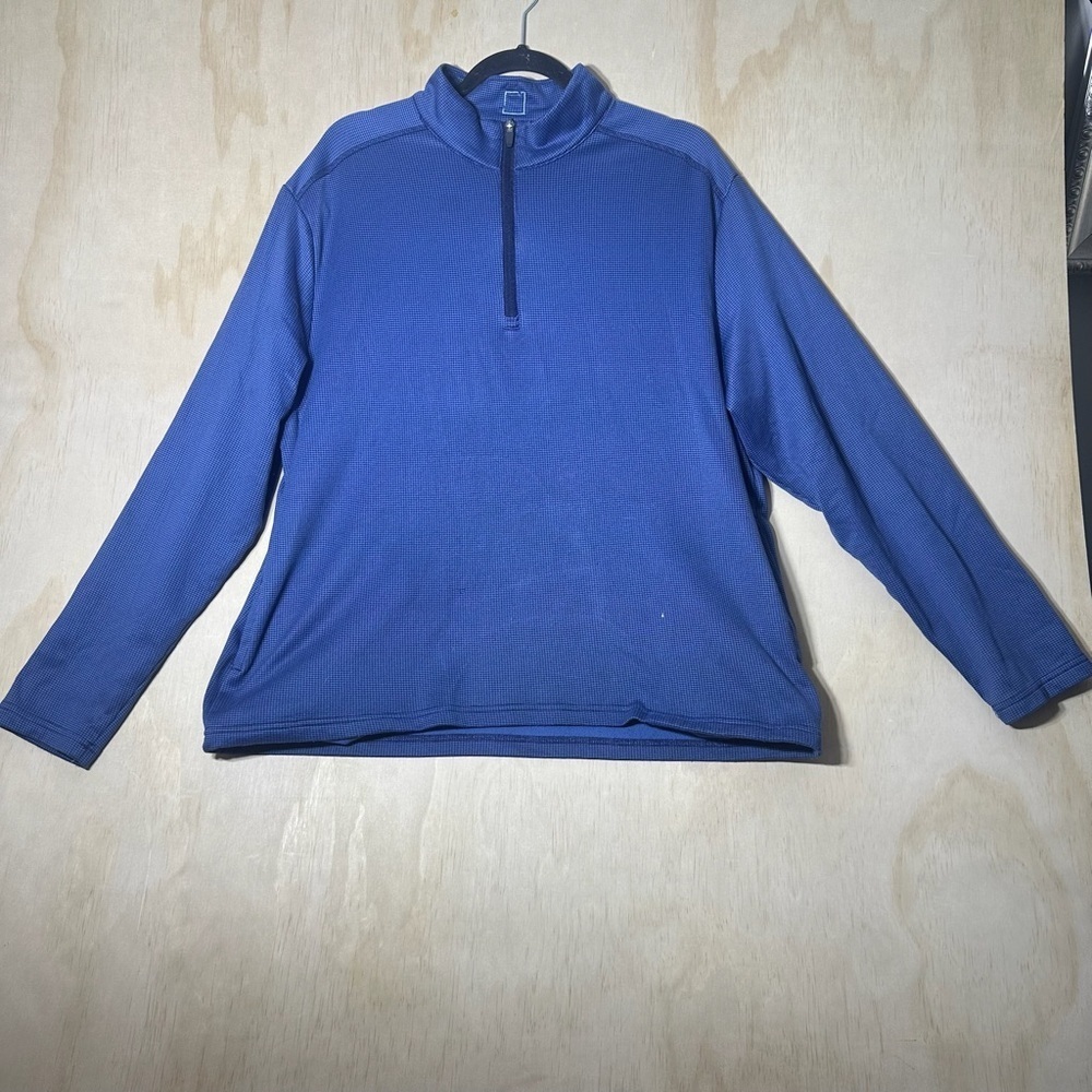 Callaway Golf Quarter Zip Pullover Mens Large Performance Athletic Blue